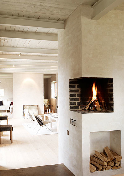 {décor inspiration: corner fireplaces}