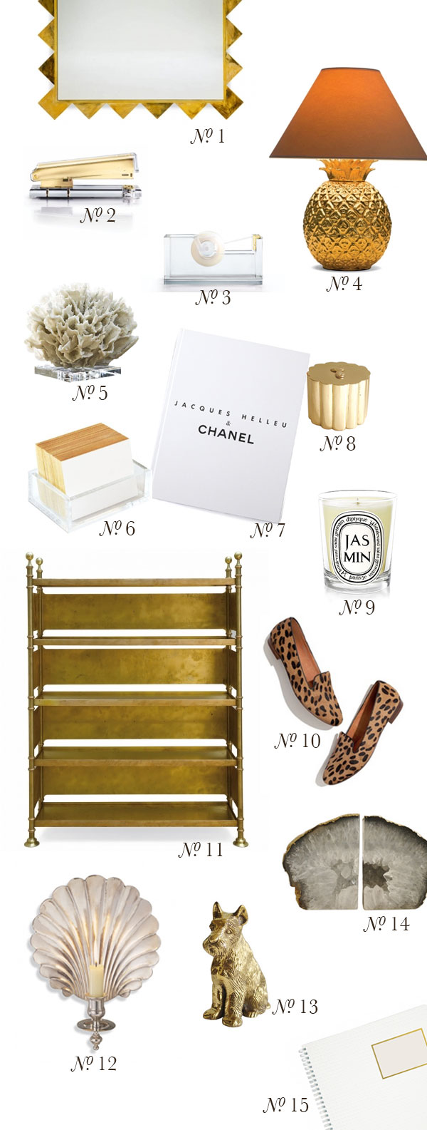 {at the office | décor inspiration : white, gold & leopard print}