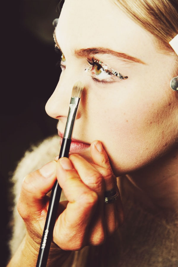 {runway style inspiration : glittery eyes at chanel}