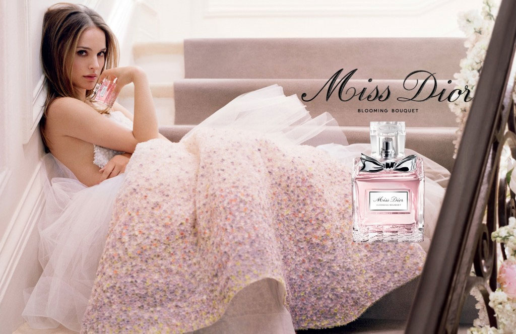 ad campaign : miss dior blooming scent