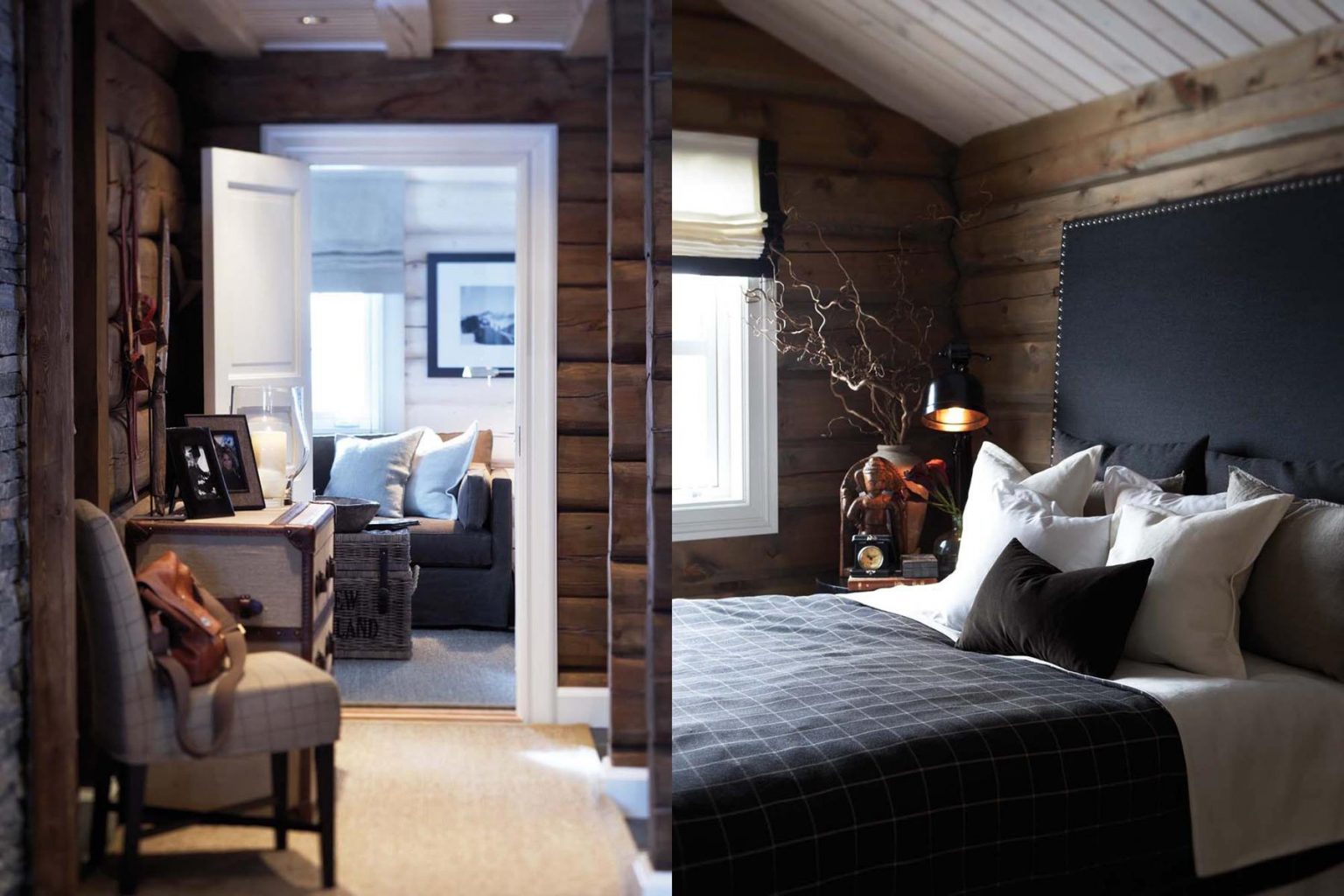 Décor Inspiration: A Cosy Ski Lodge with a Warm Fire