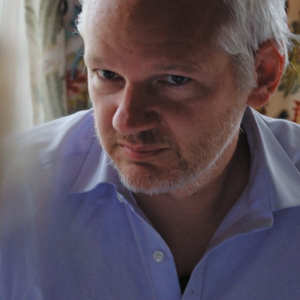 WikiLeaks founder Julian Assange in Laura Poitras’s documentary film Risk