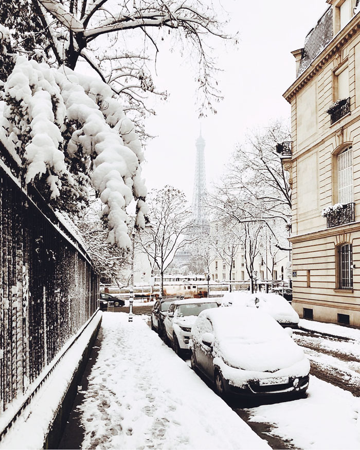 Weekday Wanderlust | From Instagram: Paris Sous La Neige / Paris in the Snow