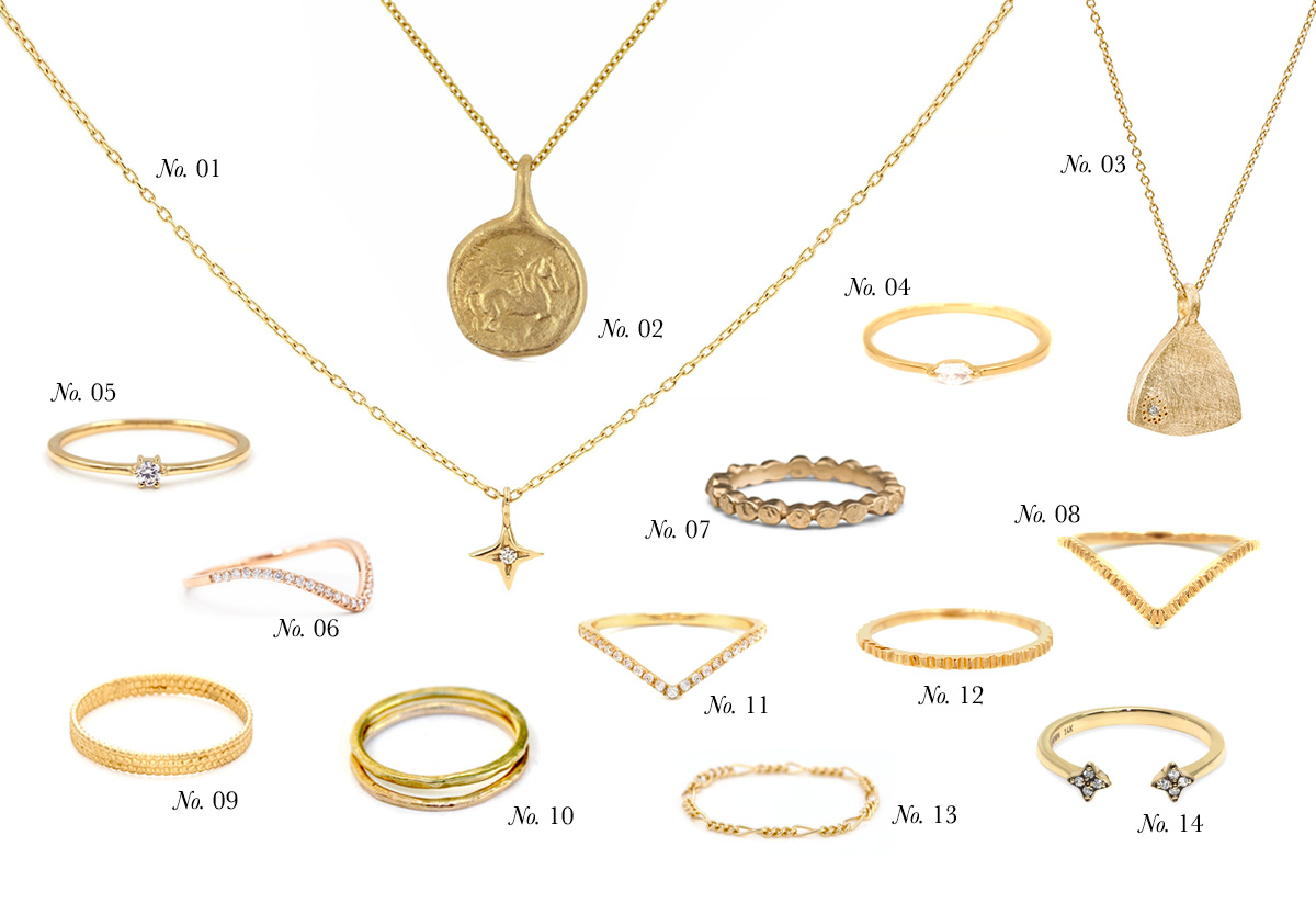 Shopping | Support Independent Designers & Artists: A Few of Our Favourite Pieces of Delicate Gold Jewellery