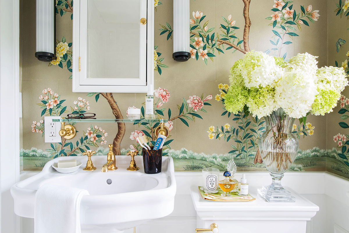 Décor Inspiration: The Guest Powder Room of The Happy Tudor