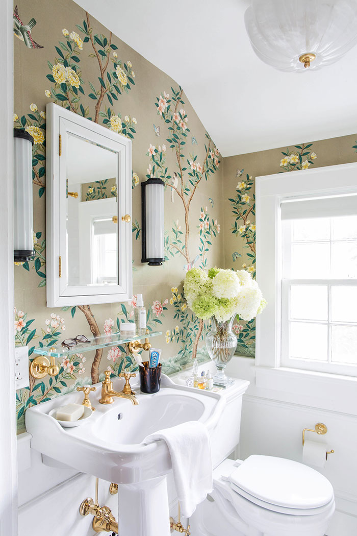 Décor Inspiration: The Guest Powder Room of The Happy Tudor