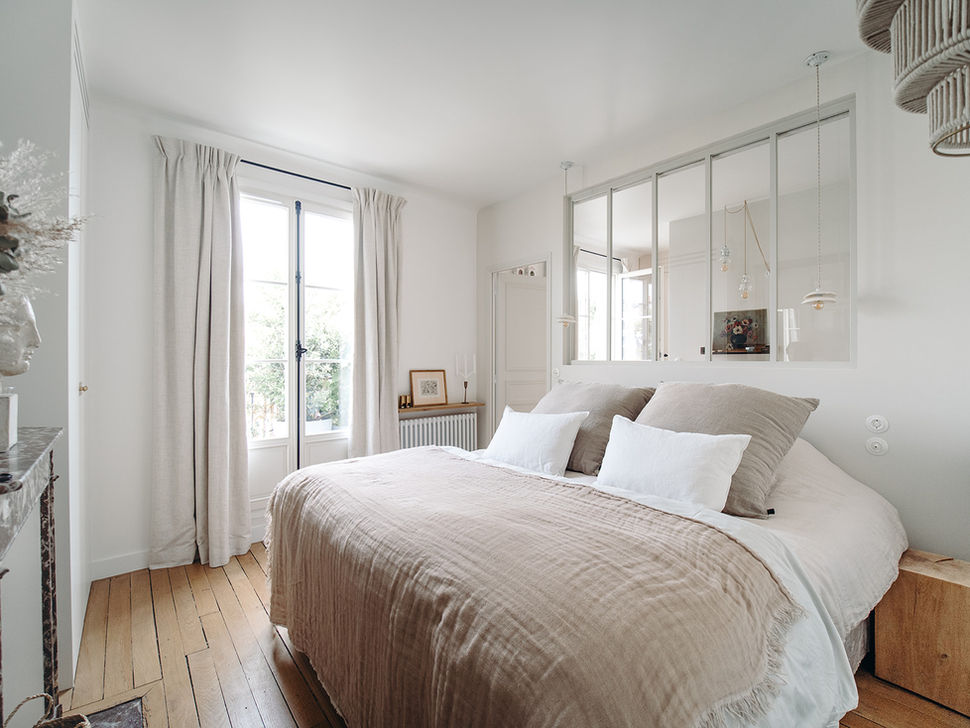Décor Inspiration: A Bright Top Floor Paris Apartment in the 17ème