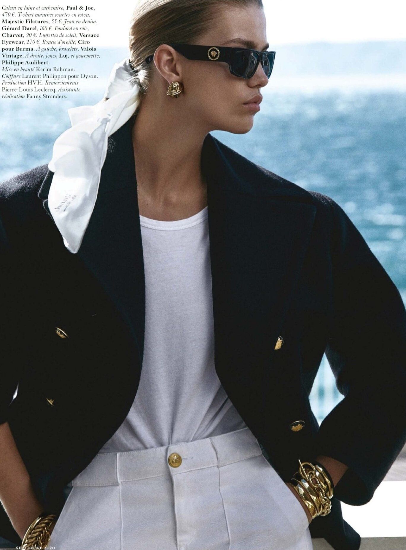 Editorial | Ultra-Marine: Luna Bijl by Robin Galiegue for Vogue Paris September 2020