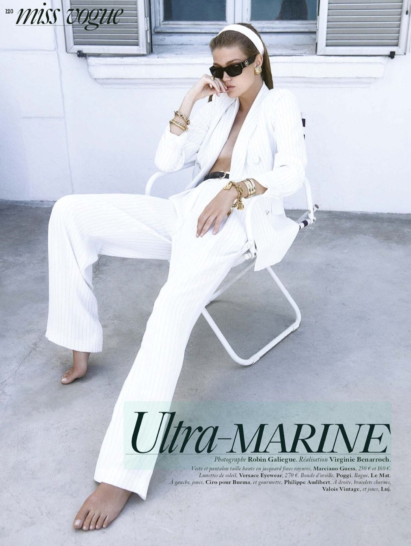 Editorial | Ultra-Marine: Luna Bijl by Robin Galiegue for Vogue Paris September 2020