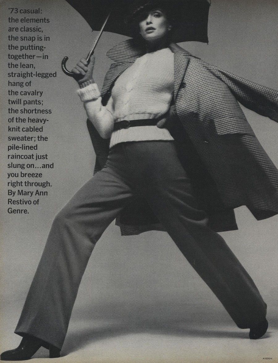 Vintage Editorial: Lauren Hutton by Richard Avedon for US Vogue August 1973
